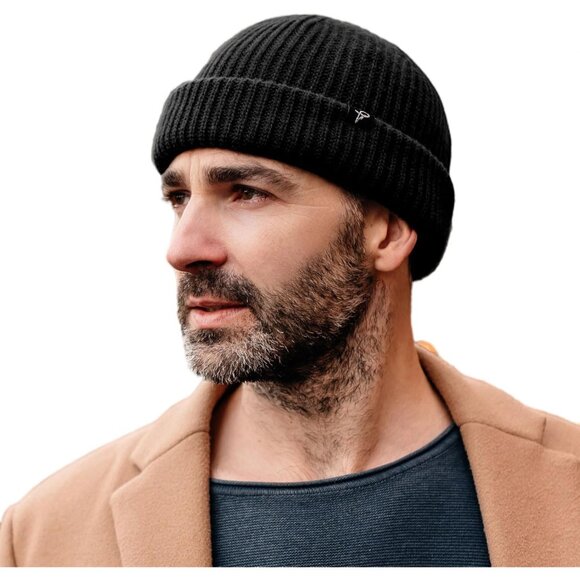 Versatile XL/XXL Merino Wool Fisherman Beanie – Lightweight Comfort for Winter - Picture 1 of 6